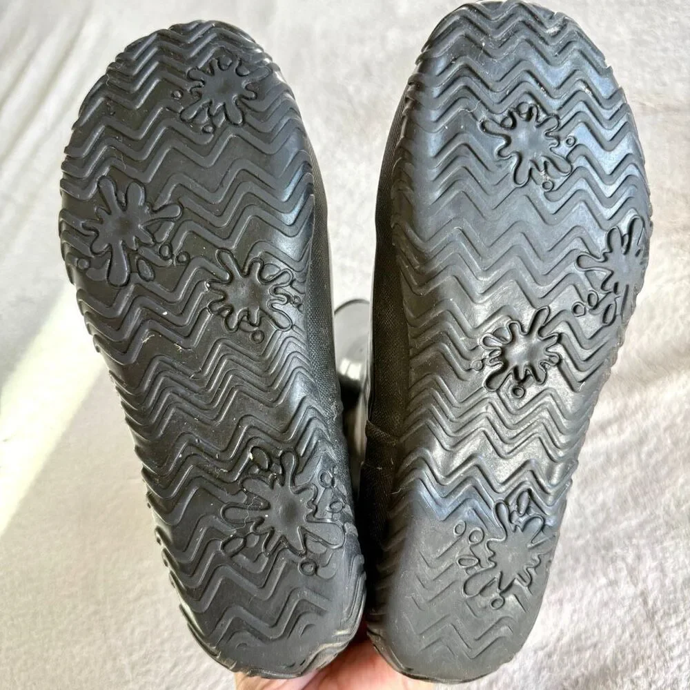 BOGS Big Boys Solid Black Rainboots Size 6